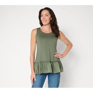 SUNNYLiFE Women's Top Plus Sz 5X Make Your Selection: LOGO Layers Green A716206